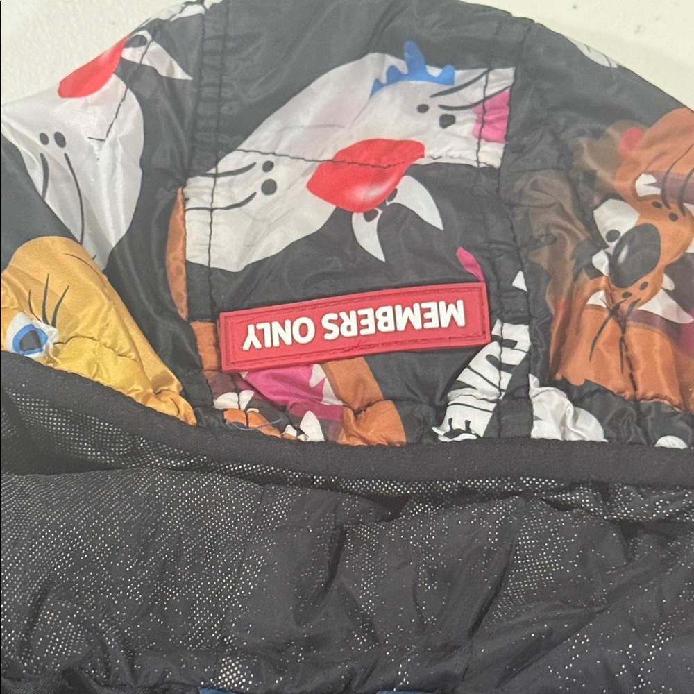 Members Only Multicolor Cartoon Puffer Jacket - Picture 7 of 8